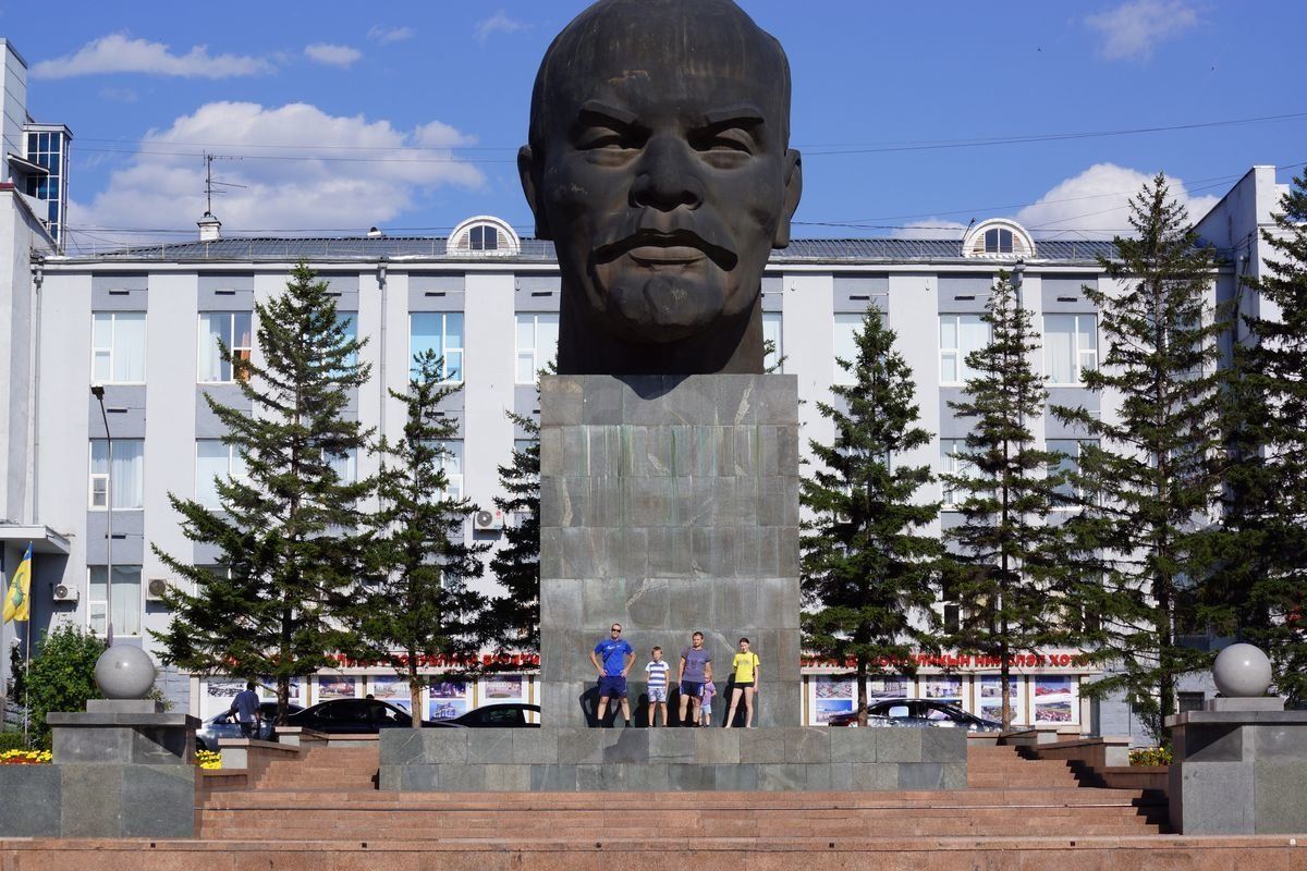 Lenin Monument in Ulan-Ude, Buryatia